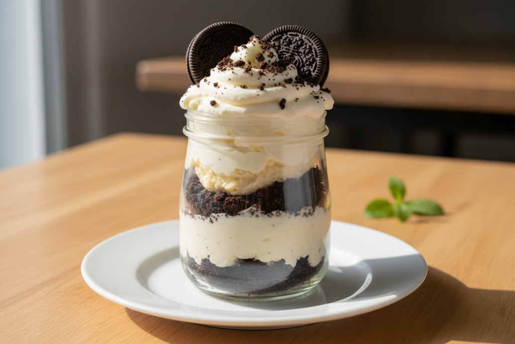 oreo cheesecake jar 