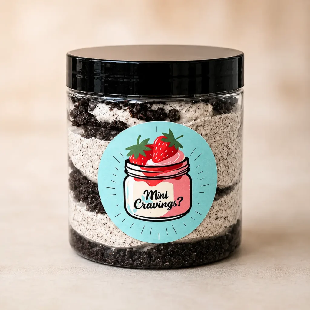 cookies and cream cheesecake jar