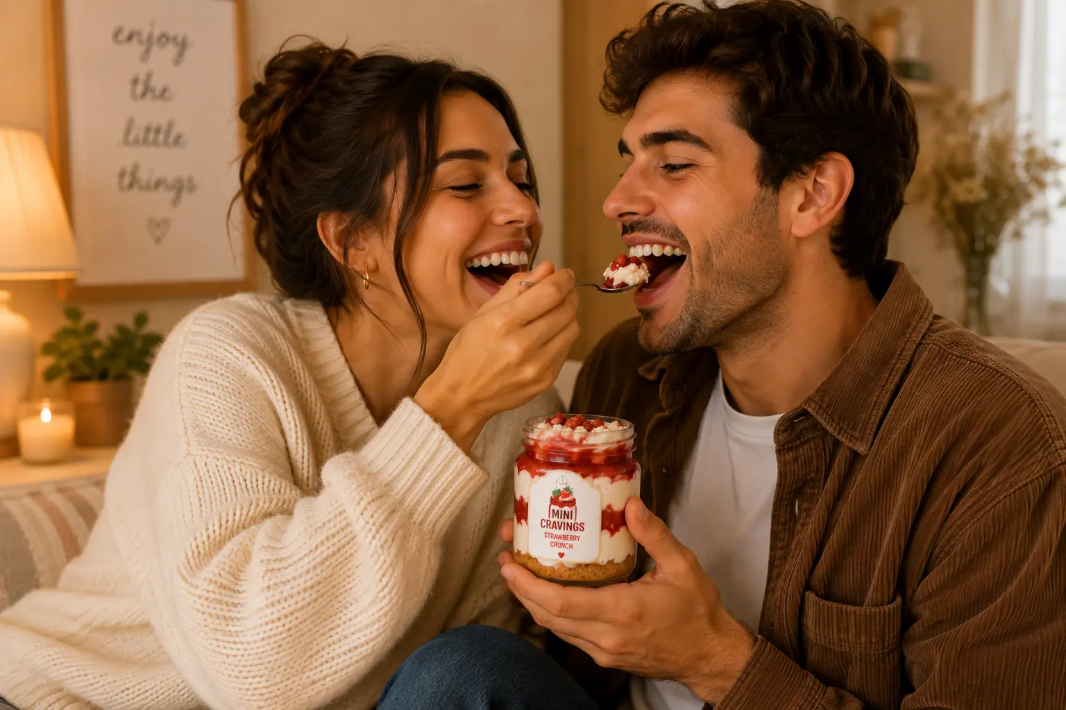 Couple enjoying Mini Cravings