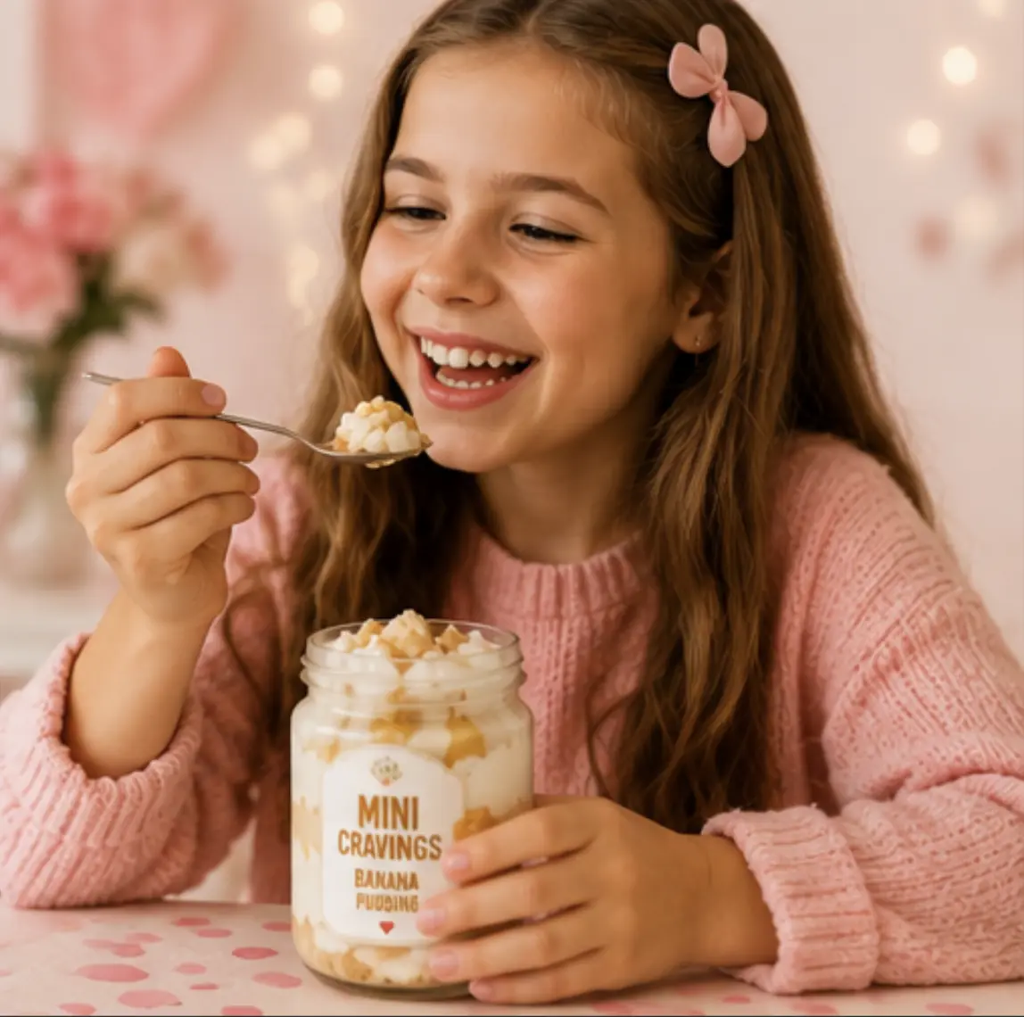 Girl enjoying Mini Cravings