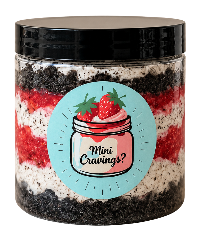 strawberry cookies and cream jar clear bg